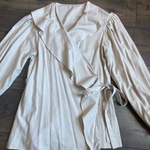Ruffle Wrapped Blouse M/L